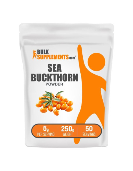 Polvo de Espino Marino BulkSupplements 250g - Suplemento Vegano