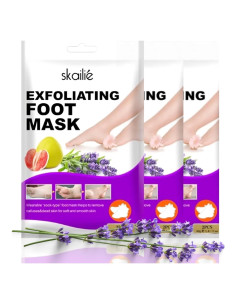 5 Calcetines Exfoliantes para Pies BTONE con Lavanda y Pomelo