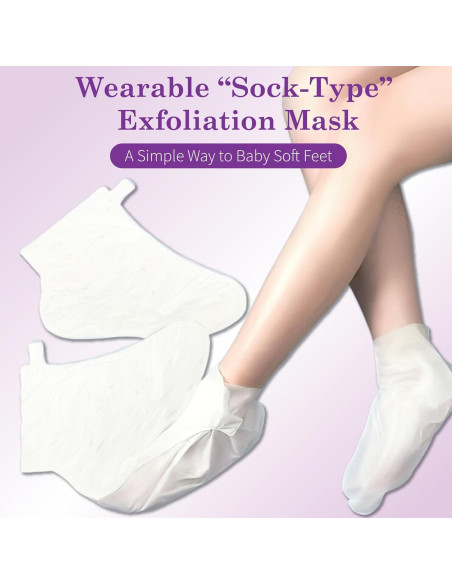 5 Calcetines Exfoliantes para Pies BTONE con Lavanda y Pomelo