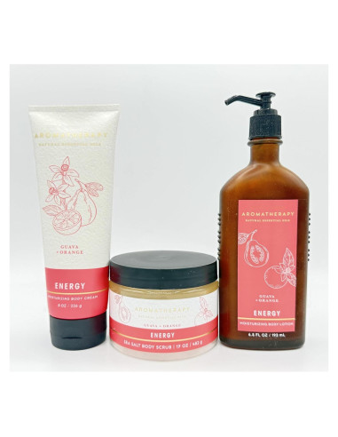 Conjunto de Baño y Cuerpo Bath & Body Works Guayaba Naranja 3 Piezas