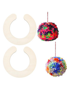 Fabricante de Pompones de Madera BENECREAT 2 Pcs 250x240mm