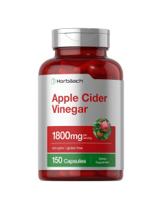 Cápsulas de Vinagre de Sidra de Manzana Horbach 1800mg 150 Unidades