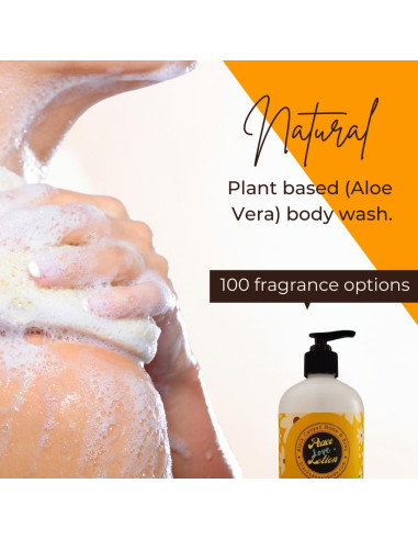 Gel de Ducha Natural Paz Amor + Loción 454 g Flor de Plumeria