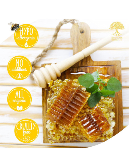 Bloque de Cera de Abeja Amarilla 408g Eco Lux - 100% Pura y Natural