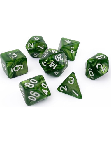 Conjunto de Dados Poliedricos RAIN SEA 42 Piezas D&D Multicolor