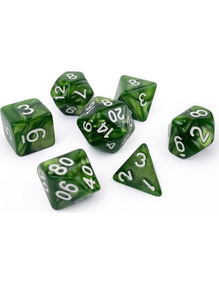 Conjunto de Dados Poliedricos RAIN SEA 42 Piezas D&D Multicolor