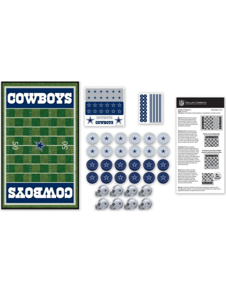 Ajedrez NFL MasterPieces Dallas Cowboys 33x54.6 cm para 2 Jugadores
