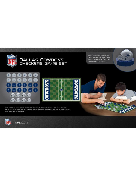 Ajedrez NFL MasterPieces Dallas Cowboys 33x54.6 cm para 2 Jugadores