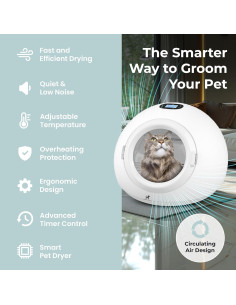 Caja de Secado Inteligente para Mascotas 55L - Control de Temperatura 2