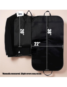 Set de 3 Fundas de Ropa Portátiles Axceroh 96.5x55.9cm Beige 2