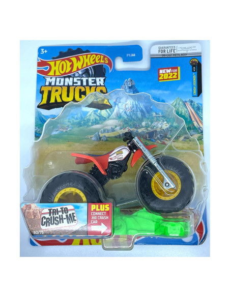 Camión Monster Truck Hot Wheels 2022 Tri-to Crush-Me 1:64