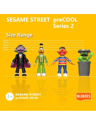 Figuras de Construcción Blokees Sesame Street - 4 Personajes