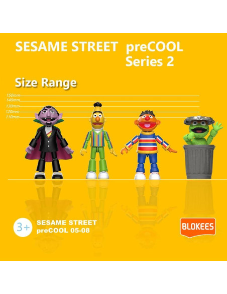 Figuras de Construcción Blokees Sesame Street - 4 Personajes