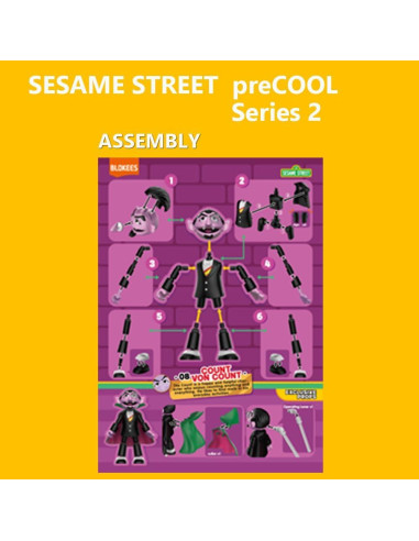 Figuras de Construcción Blokees Sesame Street - 4 Personajes