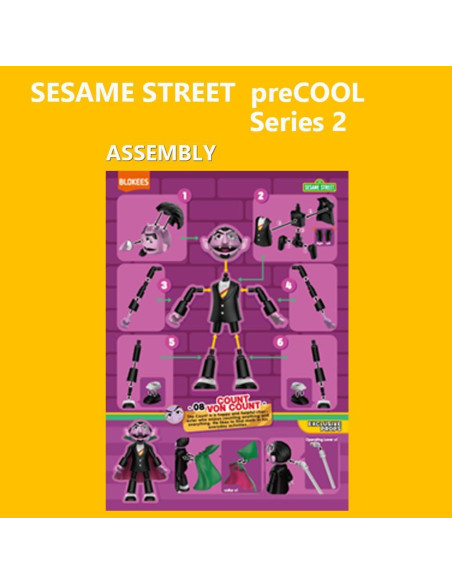Figuras de Construcción Blokees Sesame Street - 4 Personajes