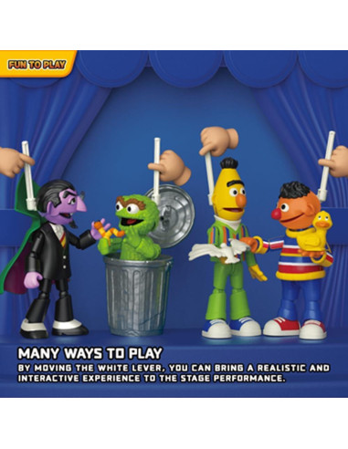 Figuras de Construcción Blokees Sesame Street - 4 Personajes