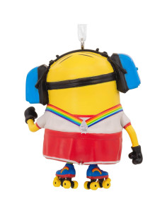 Adorno Navideño Hallmark Minions Stuart Patinando 6.07cm 2