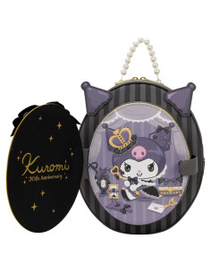 Mochila Mini Kuromi 20 Aniversario Loungefly 27.9x22.8 cm