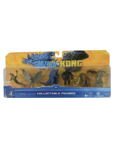 Paquete de 6 Minifiguras Godzilla 2" Playmates GvK