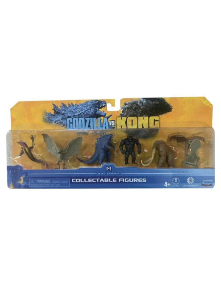 Paquete de 6 Minifiguras Godzilla 2" Playmates GvK