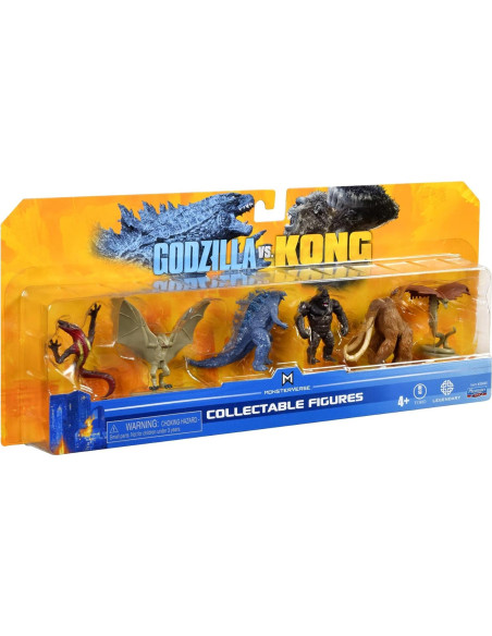 Paquete de 6 Minifiguras Godzilla 2" Playmates GvK