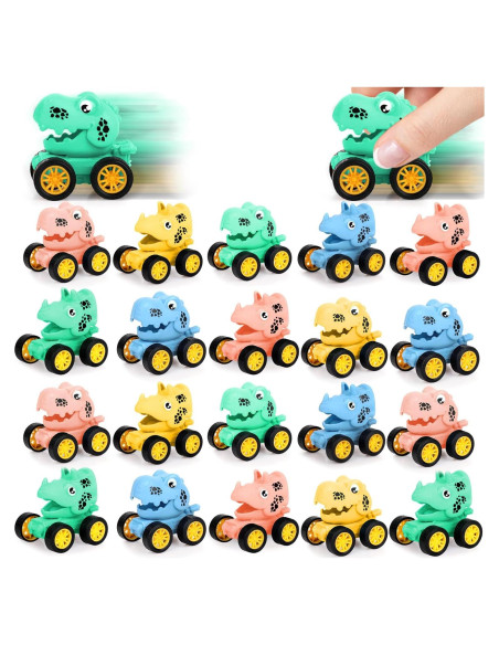 Paquete de 50 Coches de Dinosaurio de Retroceso Hxezoc