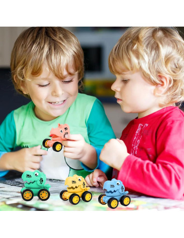 Paquete de 50 Coches de Dinosaurio de Retroceso Hxezoc