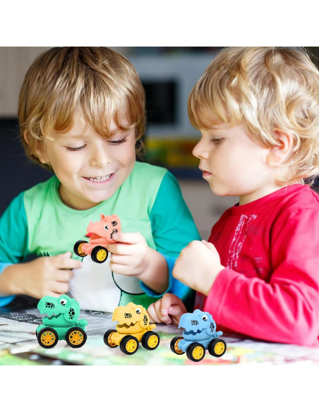 Paquete de 50 Coches de Dinosaurio de Retroceso Hxezoc