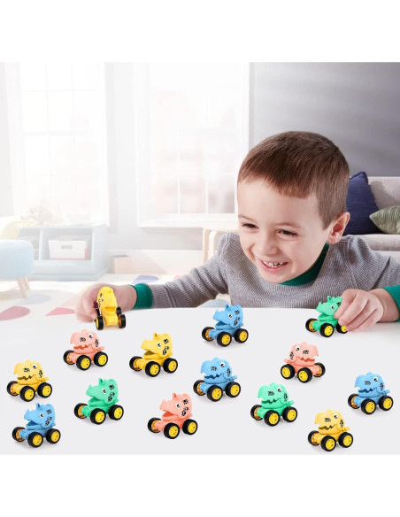 Paquete de 50 Coches de Dinosaurio de Retroceso Hxezoc