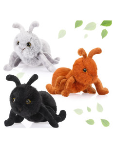 Conjunto de 3 Hormigas de Peluche Shappy 25 cm - Suaves y Lavables
