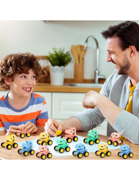 Paquete de 50 Coches de Dinosaurio de Retroceso Hxezoc