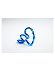 Tangle Jr. Juguete Sensorial Antiestrés Metálico Azul 17.78 cm
