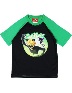 Conjunto de Pijama Corto Niños Intimo Cat Noir 100% Poliéster 2