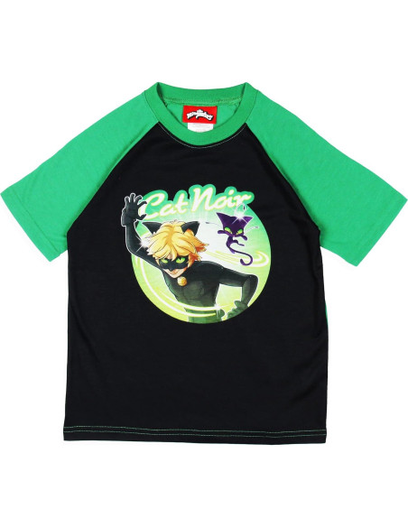 Conjunto de Pijama Corto Niños Intimo Cat Noir 100% Poliéster