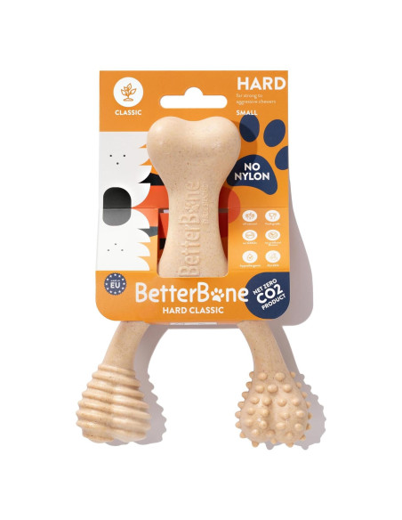BetterBone Juguete Masticable para Perros Clásico Pequeño 100% Natural