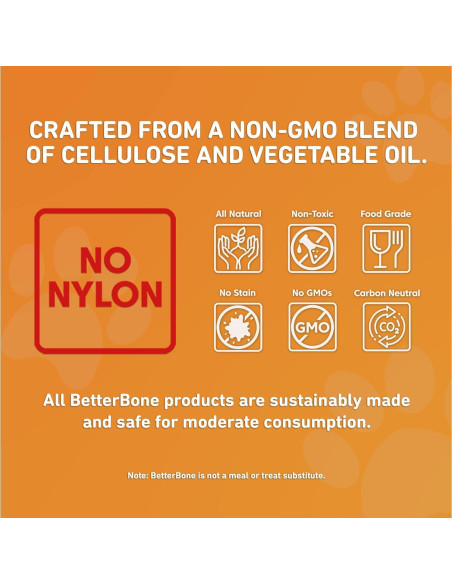 BetterBone Juguete Masticable para Perros Clásico Pequeño 100% Natural