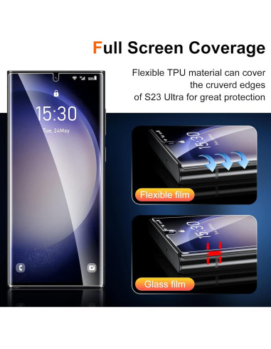 Protector de Pantalla y Lente UniqueMe para Galaxy S23 Ultra 6.8"