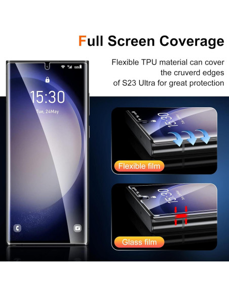 Protector de Pantalla y Lente UniqueMe para Galaxy S23 Ultra 6.8"