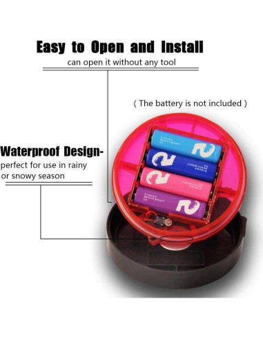 Luces de Advertencia LED MIUHIU con Base Magnética Azul