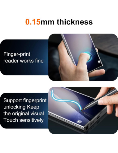 Protector de Pantalla y Lente UniqueMe para Galaxy S23 Ultra 6.8"
