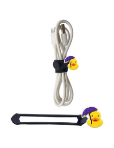 Correas de Silicona LABS LINE para Organizar Cables - Amarillo