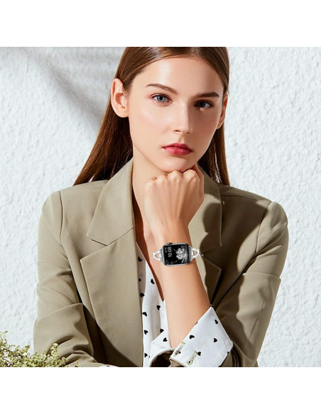 Banda Bling SXTDDSP para Apple Watch 38-49mm Metal Elegante