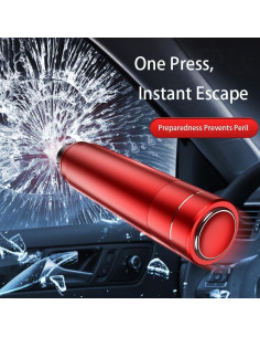 Martillo de Seguridad YMTengFei 2-en-1 para Automóvil - Rompedor de Ventanas y Cortador de Cinturones 2