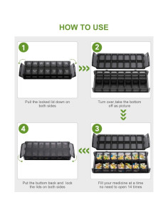 Organizador Semanal de Pastillas Sukuos 7 Días AM/PM Grande 2