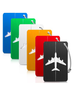 Etiquetas de Equipaje Metálicas Joy & Inspiration - Paquete de 6