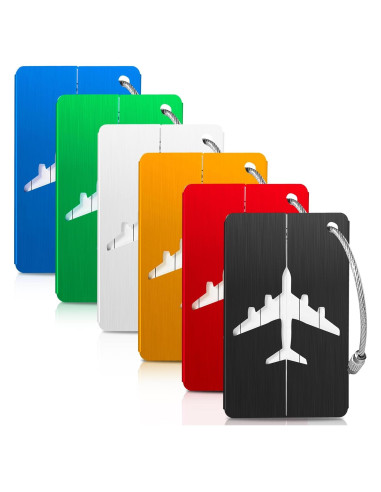 Etiquetas de Equipaje Metálicas Joy & Inspiration - Paquete de 6