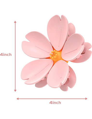 Clips Magnéticos de Sellado Yancorp - 2 Piezas Flor Rosa