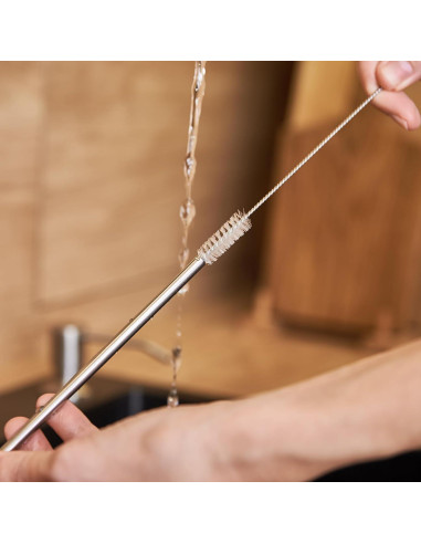 Cucharas de Acero Inoxidable uxcell 4Pcs 19.56cm Reutilizables