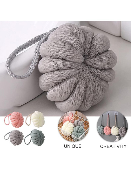 Esponjas de Ducha HEALLILY 4 Pcs Malla Suave Exfoliantes