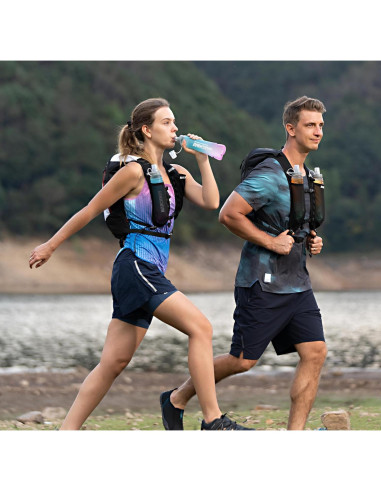 Botella de Agua Colapsable MARCHWAY 300ml Azul Púrpura